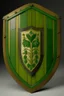 Placeholder: A green shield made out of wood painted by Edward Hicks