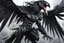 Placeholder: Venom crow in 8k anime realistic drawing style, black wings, close picture, apocalypse, intricate details, highly detailed, high details, detailed portrait, masterpiece,ultra detailed, ultra quality