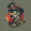 Placeholder: logo, the general smoking a cigarette