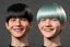 Placeholder: Huge grin Bowl cut black hair