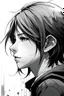 Placeholder: black and white profile picture not realistc anime