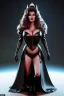 Placeholder: Raquel Welch as evil queen in black leather gown, angry, busty, curvey, cleavage, unreal 5, octane render, cinema4d, dynamic lighting, dramatic lighting, 4k, redshift render, highly detailed, hyper realistic