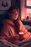 Placeholder: cozy vibes art girl