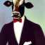 Placeholder: Presidential Portrait of a Cow, Suit and Tie