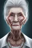 Placeholder: Old woman who had too many facelifts