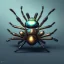 Placeholder: portrait painting of a steampunk transparent spider,steampunk, ultra realistic, intricate details, eerie highly detailed, shiny, smooth, studio quality, octane render, Surrealism, Triadic colour scheme,glow-stick, ambient lighting,nightclub lighting, polaroid, 100mm, --ar 1:1 --v4