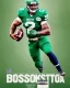 Placeholder: Boston Shamrocks American Football team, Magazine Cover, vintage, photo-realistic, hyper-realistic, sports, Football