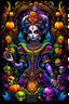 Placeholder: Centered, Ornate, Collectable Trading Card of Halloween Theme lisa frank pattern fantasy character portrait of Crisp Digital Art, holiday nutcracker by Aleksi Briclot, T-Shirt Design, Black Background in SNES arcade game, ultra realistic, wide angle, intricate details, retro Nintendo bitmap pixel art, highly detailed by peter mohrbacher, wayne barlowe, , hajime sorayama aaron horkey, gaston bussiere, craig mullins