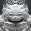 Placeholder: hyper realistic, beautiful smooth realistic Japanese oni robot, run on dark cosmos background, cat еye, extremely sharp detail, finely tuned detail, ultra high definition, 8 k, unreal engine 5, ultra sharp focus, accurate sword wings, positive smile, lot of details, fit within portrait, Ambiance winter, perfect composition, perfect hair,