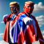 Placeholder: realistic image of donald trump as a mexican wrestling fighter posing outdoors, Mexican eyes wrestling mask, red and blue breeches, confederate flag cape, retro style, 80s, vibrant color, highly detailed, sky background, concept art, unreal engine 5, god rays, ray tracing, RTX, lumen lighting, ultra detail, volumetric lighting, 3d, finely drawn, high definition, high resolution.