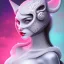 Placeholder: White catwoman,lije turkish van dat, goddess, trippy, eyes different colored