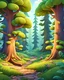 Placeholder: forest ,cartoon style, for kids, high detailed,8k