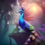 Placeholder: peacock, humming bird, fantasy art, Unreal Engine 5, lens macro,sharp focus, realistic, hyper detailed, studio lighting, neon light ambient