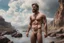 Placeholder: 4K realistic high-detail photography of a full detail body view of handsome guy naked muscular bearded British organza translucent vibrasnt color fashion, Clouds, cliffs, EDEN river, rocks, philosophic and trascendent, cosmic infinite influence, mountains, charles leickert, henry luyten, and walter leistikow impressionism paintings, by sergei Parajanov movie