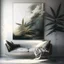 Placeholder: Design an artwork that showcases the pleasure and relaxation derived from indulging in hash and weed, using elements like soft textures, hazy atmospheres, and gentle curves to evoke a sense of tranquility and bliss.