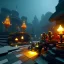 Placeholder: volumetric environment with skull built with legos