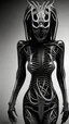 Placeholder: Woman twisted body like Giger style
