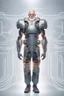 Placeholder: A full body portrait of a powerful old man. HIgh tech future