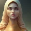 Placeholder: Arab young woman ,Arabic features، cute, beautiful, black eyes,Natural contours, real skin ,Modest Arabic style dress، head and shoulders portrait, cinematic, 8k, resolution concept art portrait by Greg Rutkowski, Artgerm, WLOP, Alphonse Mucha dynamic lighting hyperdetailed intricately detailed