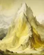 Placeholder: A light pale yellow electrical mountain painted by Lucas van Leyden