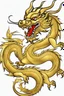 Placeholder: Beautiful Golden Dragon Chinese Symbol