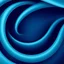 Placeholder: High-quality abstract digital art featuring smooth, curving ribbons of teal and dark blue. The ribbons overlap in a dynamic, sweeping swirl pattern. Soft, elegant highlights run along the curved edges, creating a sense of three-dimensional depth and a polished, fluid texture. Minimalist and sophisticated aesthetic.