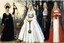 Placeholder: the Slavic goddess girl youthful Zorya Utrennyaya (Dawn/Morning), the Slavic goddess woman 30 years old Zorya Vechernyaya (Twilight/Evening), the Slavic goddess granny old Zorya Polunochnaya (Midnight), and the Slavic god Czernobog (terrible evil hammer) : illustration by Norman Rockwell and Helmut Newton for American Gods (2021), they stand in the slavic realm