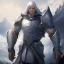 Placeholder: A nord male battlemage from Skyrim, full plate armor, white hair of medium length