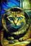 Placeholder: Portrait of a cat by Van Gogh