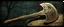 Placeholder: ornate axe , pinhole cam, airbrush 3d rendering, in the style of John Atkinson Grimshaw , torn edges on border
