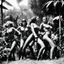 Placeholder: [photo by helmut newton] Swinging in on vines with deadly precision, the Amazons swiftly overpowered the bikini-clad warriors, knocking them down with swift kicks and powerful blows. The Space Girls, caught off guard and outmatched, struggled to defend themselves as the Amazons relentlessly pressed their advantage.Lost in the sweltering heat of the jungle, the Space Girls found themselves at the mercy of the primitive natives who seemed to have the upper hand in the brutal confrontation. Fumblin