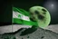 Placeholder: "green Chilean flag" on the moon