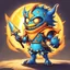 Placeholder: Sunshine Knight Jeffrey in monster art style