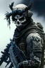 Placeholder: A soldier in the game modern warfare, he wears a skull mask with horns that covers his face. He is a sniper, but can also run point. His call sign is Wraith. Couple