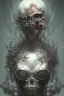 Placeholder: olpntng style, Gothic Vampire with fangs, angry, scary, highly detailed, cinematic, 8k, by Stanley Artgermm, tom bagshaw, craig mullins, Carne Griffiths, ayami kojima, Kim Myatt, trending on deviantart, hyper-detailed, horror, full of colour, oil painting, heavy strokes, paint dripping