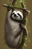 Placeholder: Simple sketch of Sloth hanging from tree