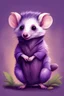 Placeholder: Purple opossum cute art