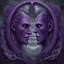 Placeholder: Janus hold the gate I do not trust his double face, realistic artistic illustration, weirdcore, dramatic, gloomy colors, depth of field, dynamic diagonal composition, purple hues, by Tomasz Setowski