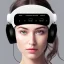 Placeholder: beautiful and trustworthy website for wireless bluetooth sleep headband product, ui, ux, ui/ux, apple, black, white, grey, aesthetic, girl wearing headphones