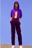 Placeholder: year 1998 women fashion. Straight suit low waist straight suit Combat pants, t-shirt, new kind of hoodie with tippet! recycled denim straight trousers. Colors: denim blue, blue, purple, cream, khaki, "bastel green", lilac, plum, orange, terracotta, red, light yellow, lion yellow, pink, dark blue, beige. Sturnus vulgaris-print. wide belt. Partly latex or leather. Kylie Minogue, Tyra Banks. leg warmer. Cargo pants and hoodie!