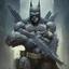 Placeholder: Evil Batman armed with Assault rifle