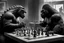 Placeholder: a Godzilla and king kong playing a game of chess