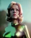 Placeholder: Ultra Realistic retro sci-fi movie, classic ovni levitating scene, 1960 year, waist up view portrait, a super giant blonde woman, sweet teenager Jane Fonda face, perfect iris, glow eyes, face makeup, tight latex coat, many people, Retro sci-fi style, soft color, highly detailed, unreal engine 5, ray tracing, RTX, lumen lighting, ultra detail, volumetric lighting, 3d, finely drawn, high definition, high resolution.