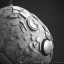 Placeholder: sphere, 3D, Unreal Engine, Dark Background, Technological, hyperrealism, render, microchip, Isolated, full view, no Background