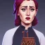 Placeholder: Portrait of a 30 year old witch like Adele and Mary Poppins