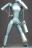 Placeholder: Silver to cyan surfaces body, latex. Tendril-mask-Synthesizer-proboscis-laundry-machine. Asa Akira white plastic material. Metallic headphones and speakers, Old-fashioned cameras integrated to heads. Robot. Chemical nose. Perfect body, Thick legs, imaged partly behind, wide hip. Silver tumbler hands! Partly symmetrical. Golden ratio. Space-corrosion. Rust and decay. Steam-machines-plunge-air-bottles. 3D-tiling moth surveillance walls. Oppressive atmosphere