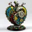 Placeholder: MULTICOLORED COMPLIMENTARY MECHANICAL HUMAN HEART, METALLIC, CLOCKWERK, STEAMPUNK,