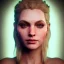 Placeholder: analog style, Celtic goddes, portrait, simmetric eyes, fire ambient,queen, wearing amazon outfit, realistic photo