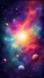 Placeholder: space background stylized, nubula. retro