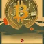 Placeholder: Ukiyo-e styled art bitcoin sign